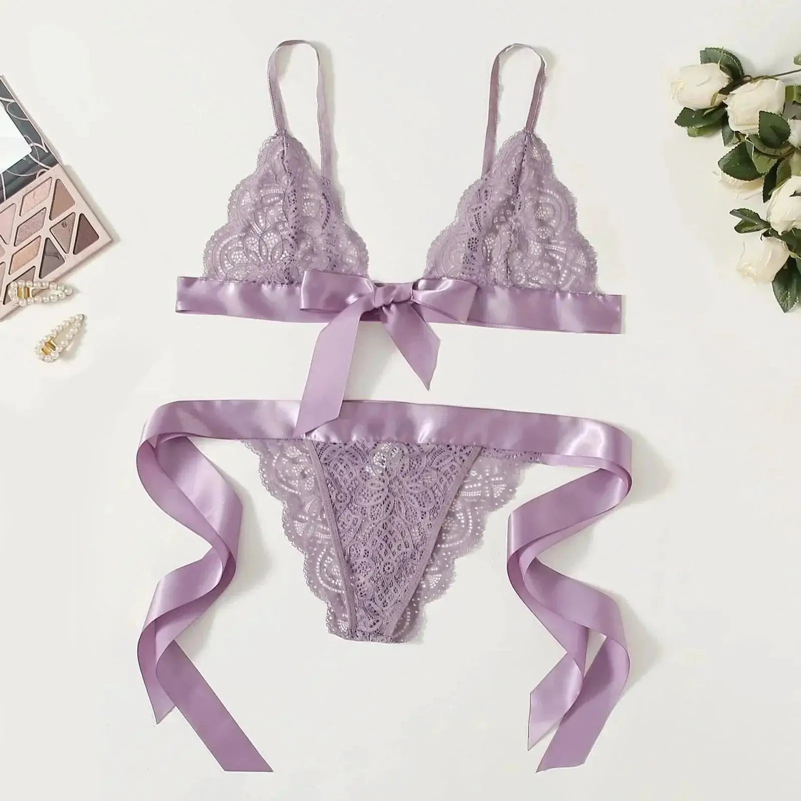Sexy Lace Bra And Brief Set Elegant Lingerie For You