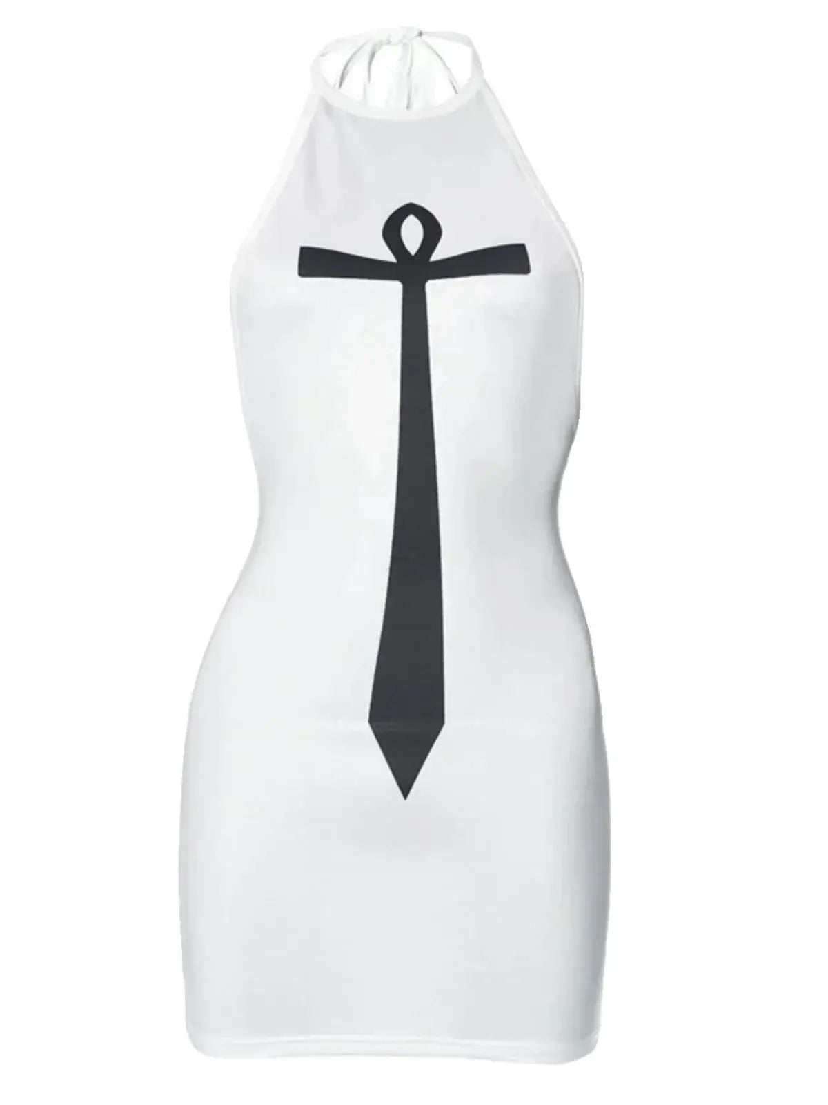 Sexy Tie Backless Halterneck Dress Allure And Comfort