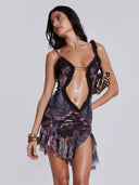 Sexy Tulle Crop Top Dress Fashion Forward Summer Style