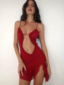 Sexy Tulle Crop Top Dress Fashion Forward Summer Style