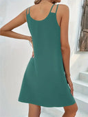 Sexy V-Neck Sleeveless A-Line Mini Dress Beachwear Fashion