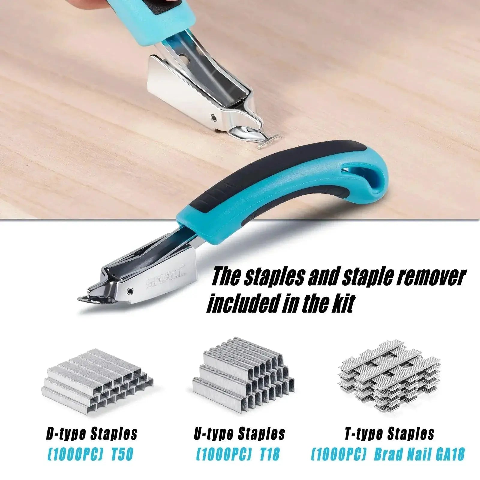 Shall 3 In 1 Nail Gun Stapler With 3000 Staples Tools