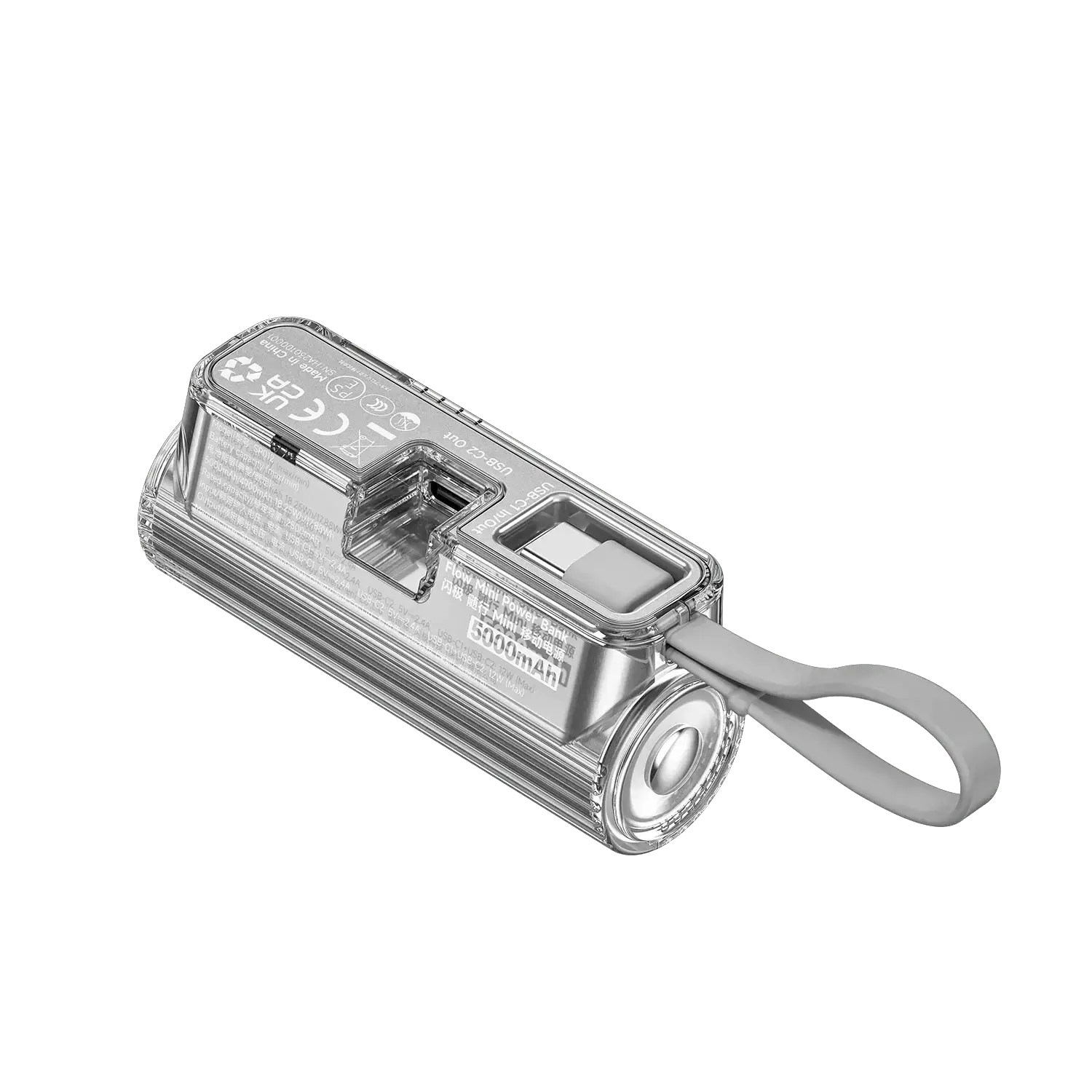 Sharge 5000mAh Mini Power Bank for iPhone and Samsung