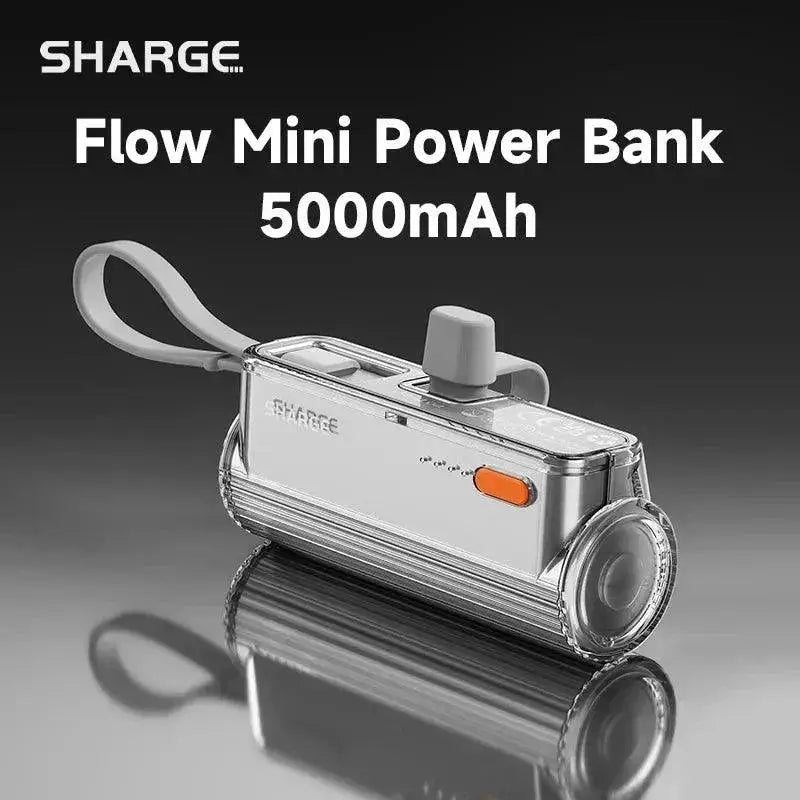 Sharge 5000mAh Mini Power Bank for iPhone and Samsung