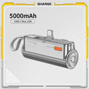 SHARGE 5000mAh Mini Power Bank for iPhone and Samsung Devices