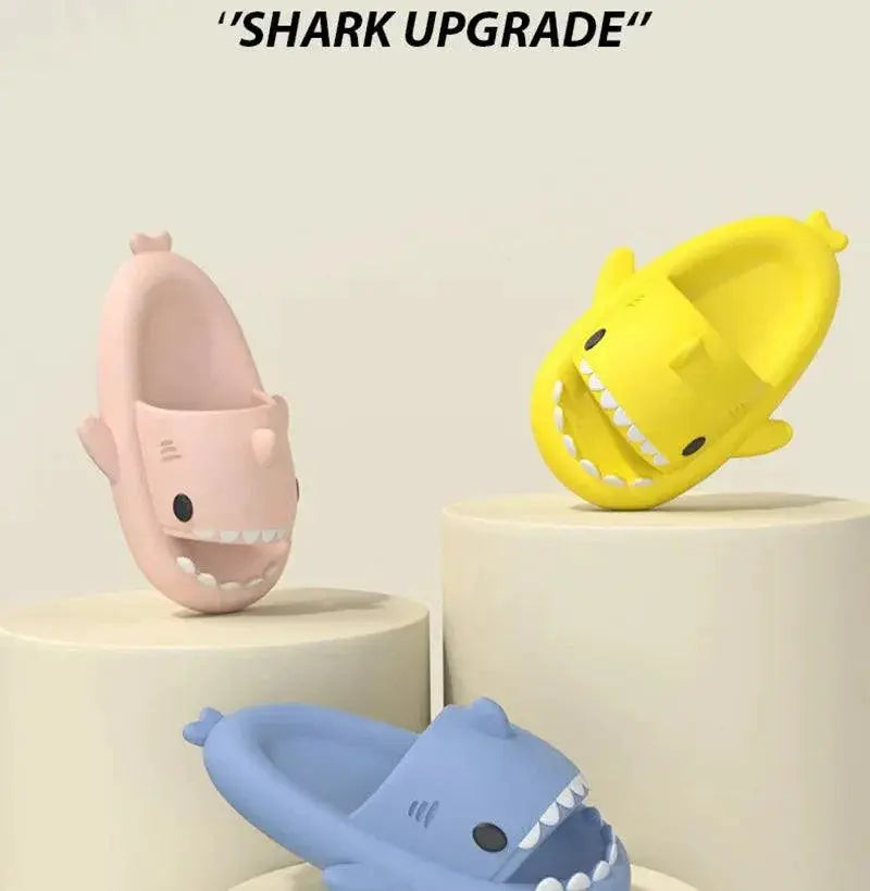 Shark Cartoon Kids Sandals Cute Non Slip Indoor Slippers