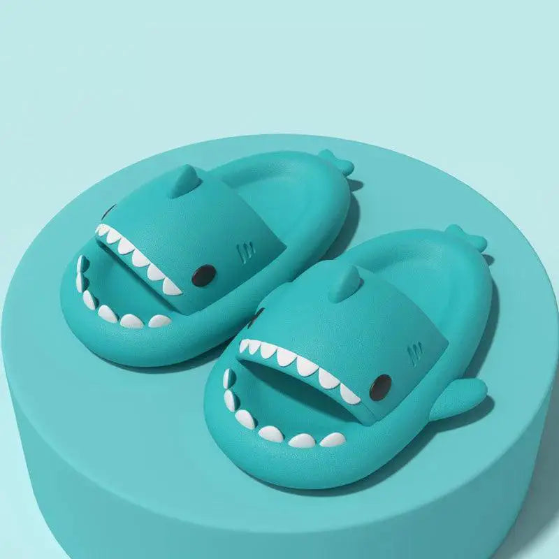 Shark Cartoon Kids Sandals Cute Non Slip Indoor Slippers