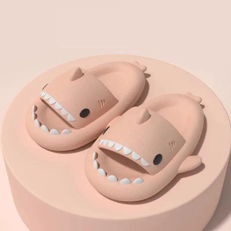 Shark Cartoon Kids Sandals Cute Non Slip Indoor Slippers