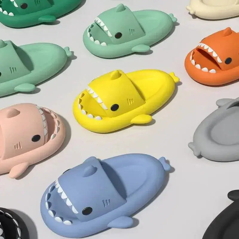 Shark Cartoon Kids Sandals Cute Non Slip Indoor Slippers