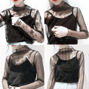 Chic Mesh Tee for Women, Layering Ready
