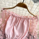 Sheer Mesh Embroidered Blouses For Women Elegant Tops