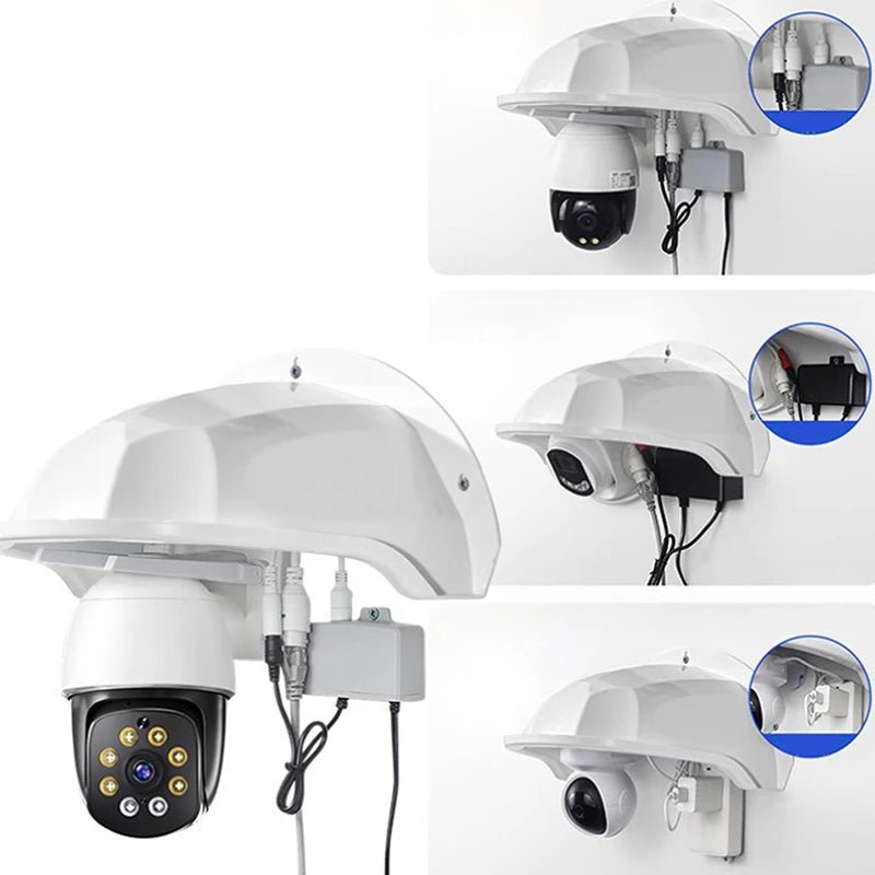 ShieldGuard Weatherproof Dome Turret Camera Cover - Rainproof Outdoor Protection