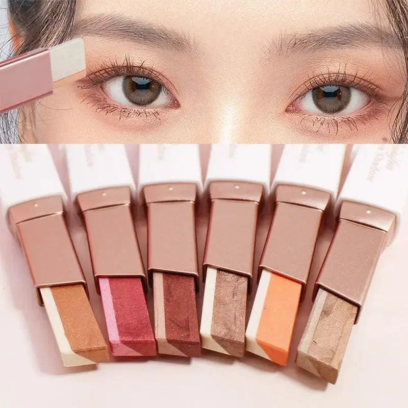 Shimmer Eyeshadow Pencil Waterproof Bicolor Glitter Tool