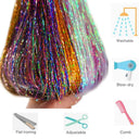 Shimmering Boho Hair Tinsel Extensions for Radiant Style
