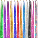 Shimmering Boho Hair Tinsel Extensions for Radiant Style