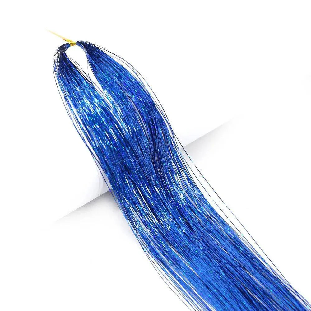 Shimmering Boho Hair Tinsel Extensions for Radiant Style