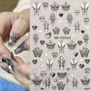 Shimmering Celestial Nail Art Decals Kit For Elegant Designs