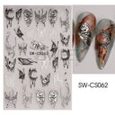 Shimmering Celestial Nail Art Decals Kit for Elegant Designs