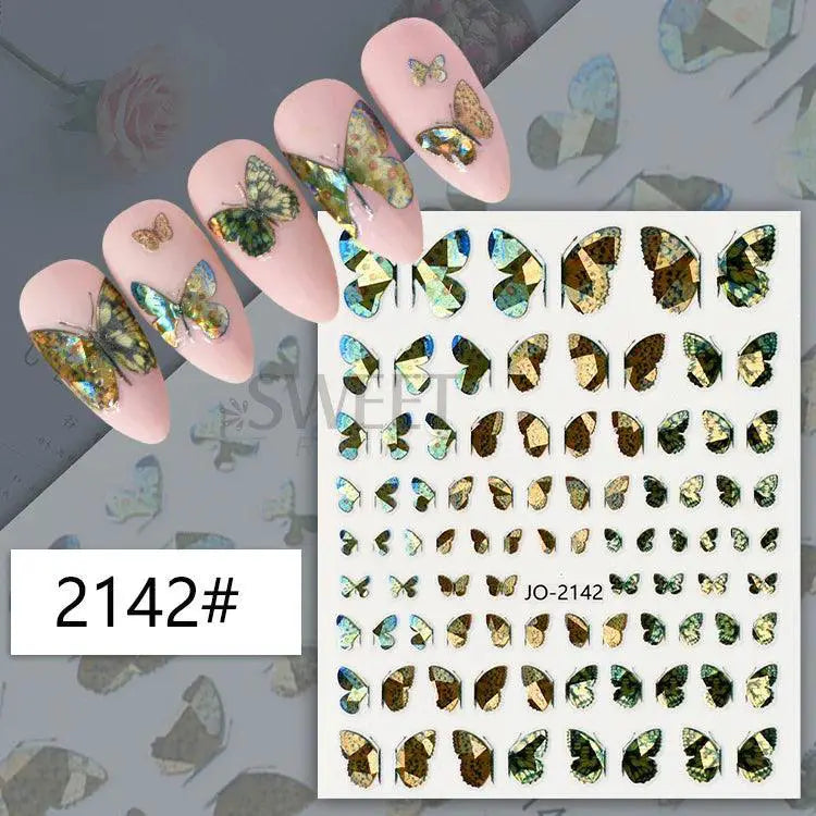 Nail Art Decals Kit for Beginners Shine — JO-2250 Silver