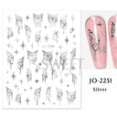 Shimmering Celestial Nail Art Decals Kit for Elegant Designs