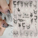 Shimmering Celestial Nail Art Decals Kit For Elegant Designs