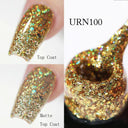 Shimmering Glitter UV Gel Nail Polish Summer Glow Essential
