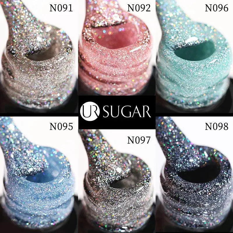 Shimmering Glitter UV Gel Nail Polish Summer Glow Essential