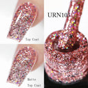 Shimmering Glitter UV Gel Nail Polish Summer Glow Essential