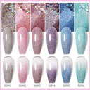 Shimmering Glitter UV Gel Nail Polish Summer Glow Essential