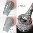 Shimmering Glitter UV Gel Nail Polish Summer Glow Essential