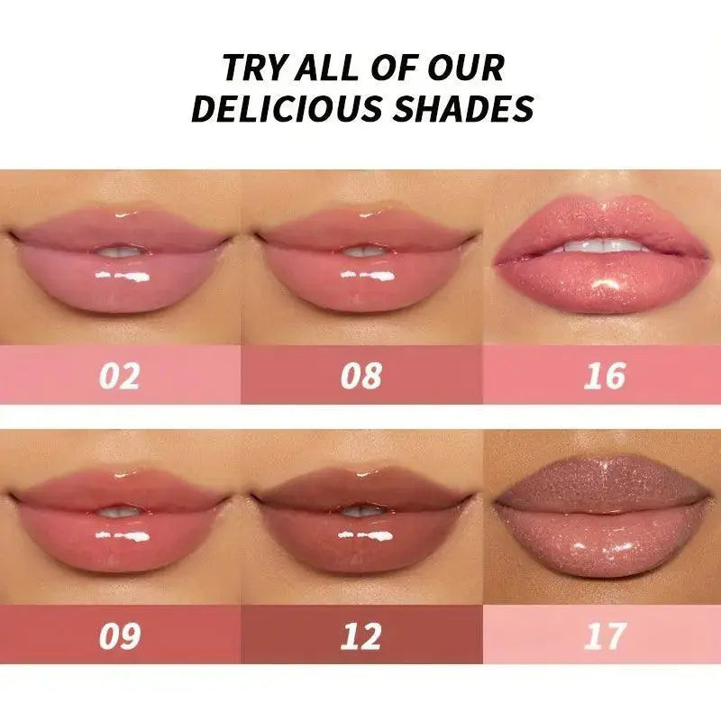 Shimmering Pearl Lip Gloss Collection Six Shades Set