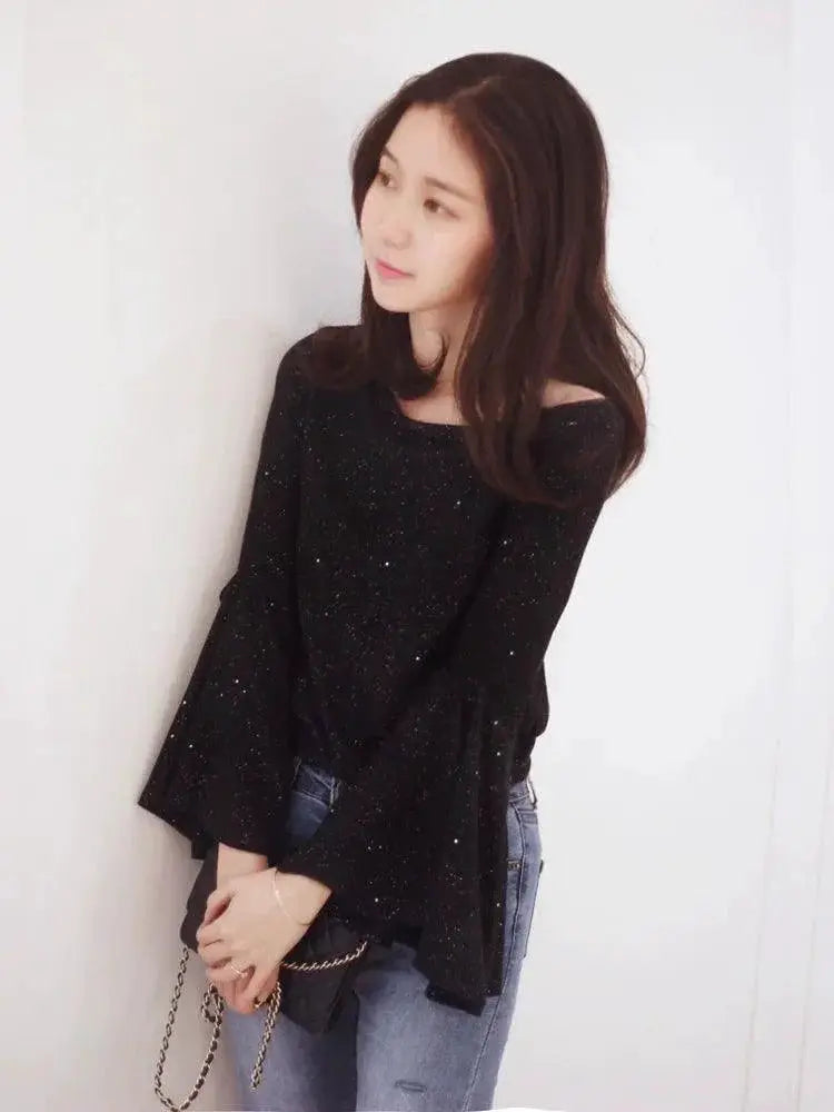 Shimmering Sequin Embellished T Shirt Holiday Style