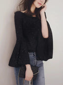 Shimmering Sequin Embellished T Shirt Holiday Style