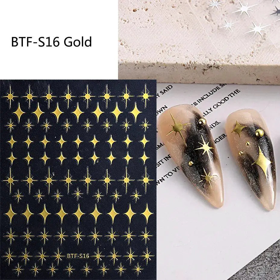 Shimmering Starlight Nail Stickers Chic Adhesive Decor — product view 19