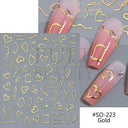 Shimmer 3D Nail Stickers For DIY Nails