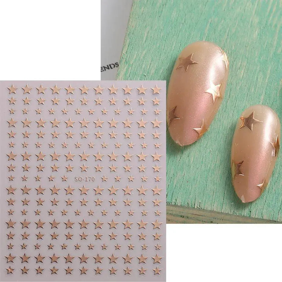 Shimmering Starlight Nail Stickers Chic Adhesive Decor — product view 17