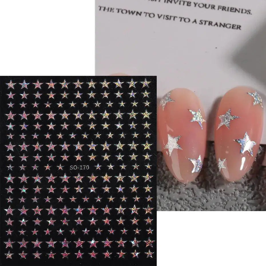 Shimmering Starlight Nail Stickers Chic Adhesive Decor — product view 16