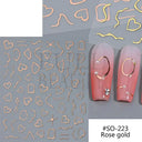 Shimmer 3D Nail Stickers For DIY Nails
