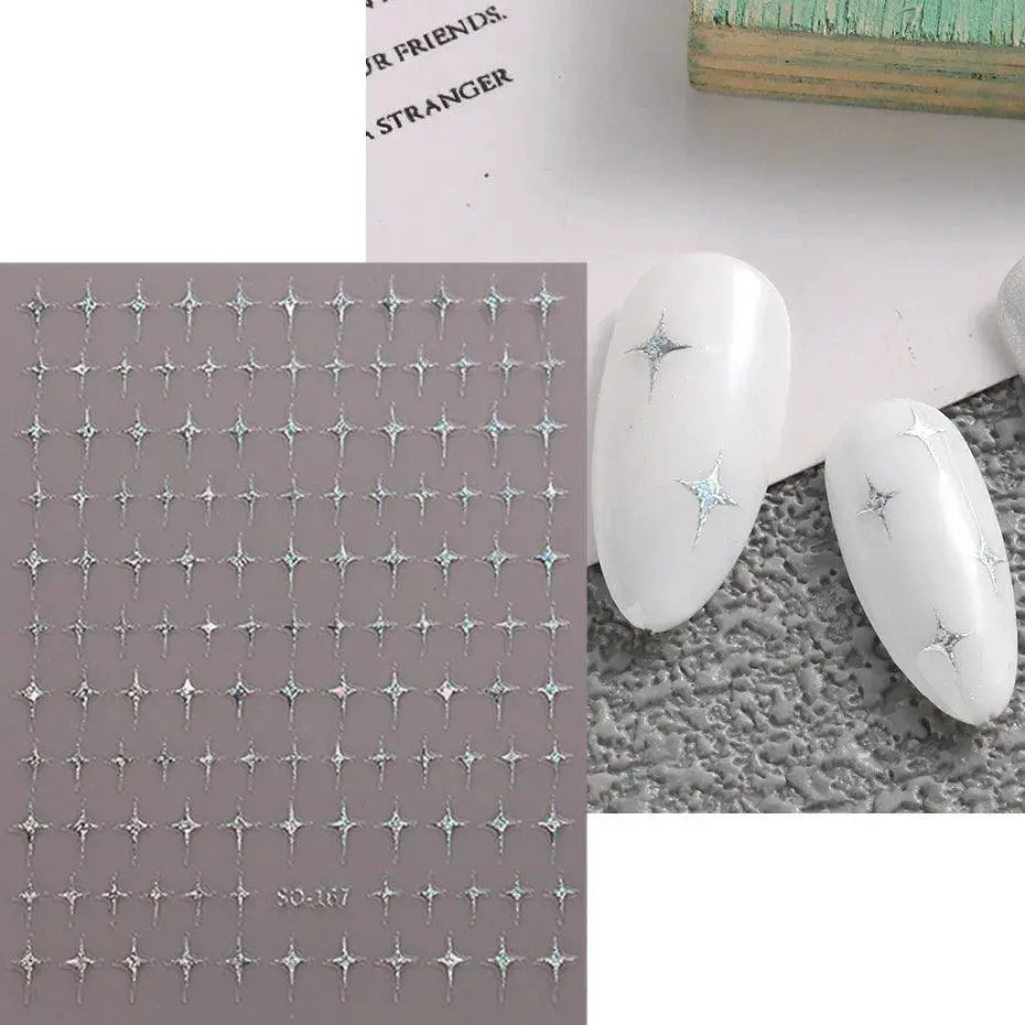 Shimmering Starlight Nail Stickers Chic Adhesive Decor — product view 11