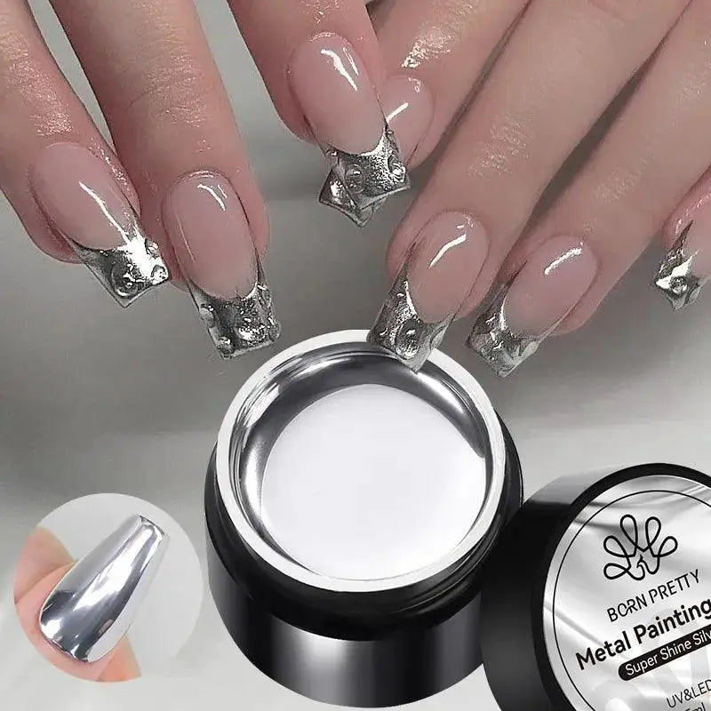 Shiny Glitter Gel Nail Polish Luxe Metallic Nail Art 5ml