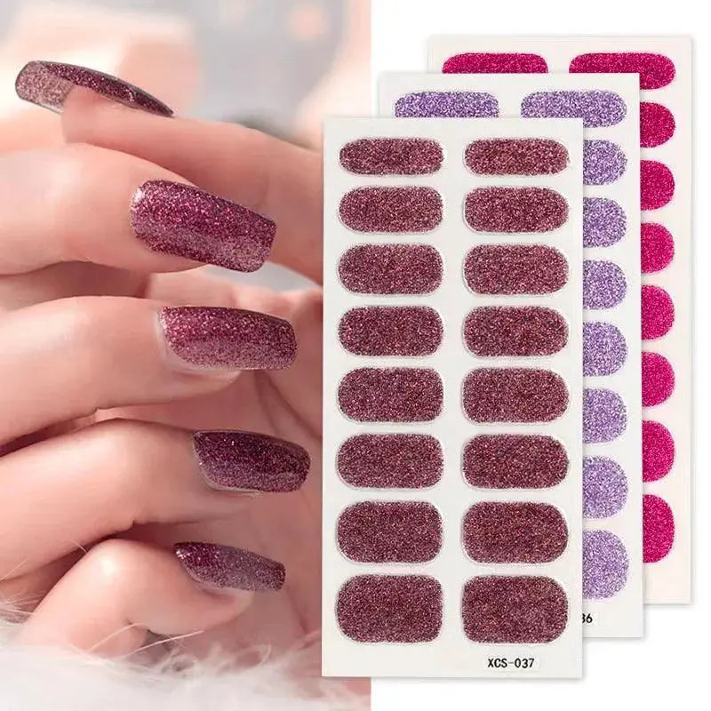 Shiny Nail Art Stickers Elevate Glamorous Manicures