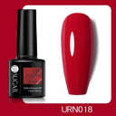 Shiny Pink Red Gel Nail Polish Reflective Long-Lasting Glamour