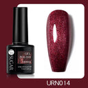 Shiny Pink Red Gel Nail Polish Reflective Long-Lasting Glamour
