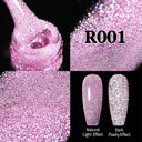 Shiny Pink Red Gel Nail Polish Reflective Long-Lasting Glamour