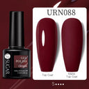 Shiny Pink Red Gel Nail Polish Reflective Long-Lasting Glamour