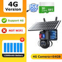 Dual-Lens Solar Security Camera for Homes