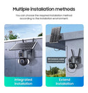 Dual-Lens Solar Security Camera for Homes