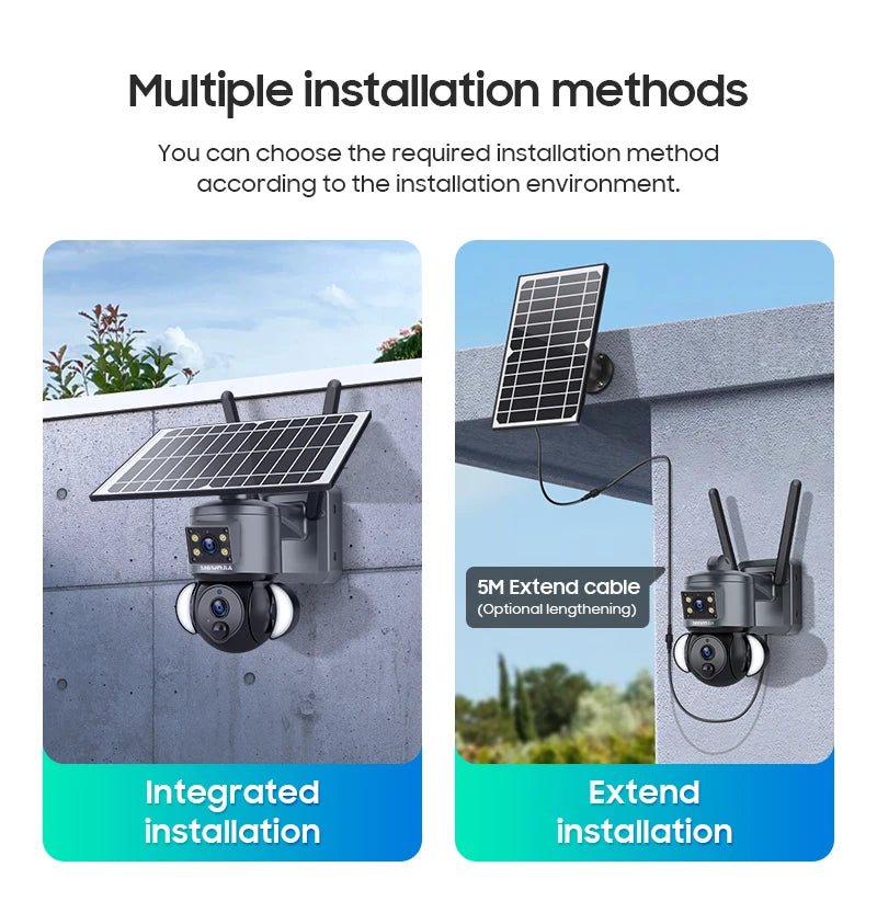 Dual-Lens Solar Security Camera for Homes — product view 19