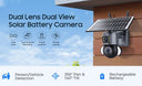 Dual-Lens Solar Security Camera for Homes