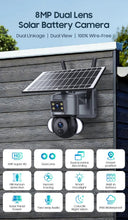 Dual-Lens Solar Security Camera for Homes